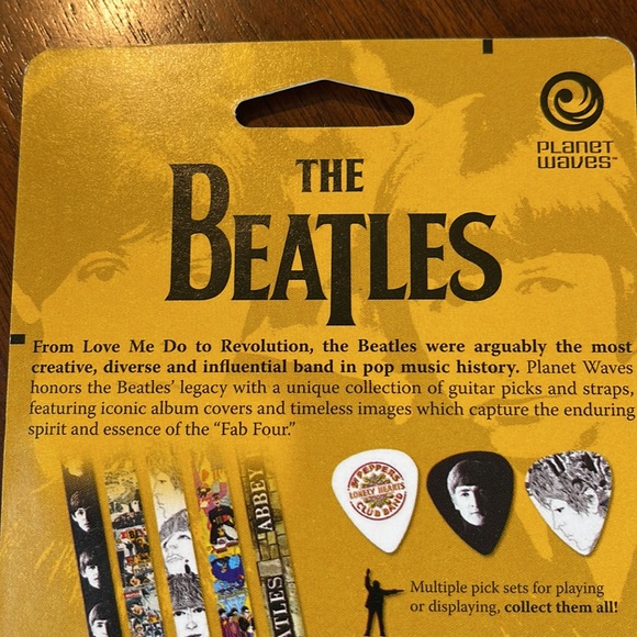NEW IN PACKAGE - "WITH THE BEATLES" GUITAR PICKS - SET OF 10 - Picture 4 of 4